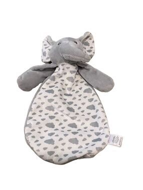 Baby Mode Activities Gray Elephant Lovey Security Blanket Clouds Plush Crinkle